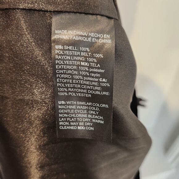 White House Black Market fit and flare black lace dress size 12 - Picture 8 of 8